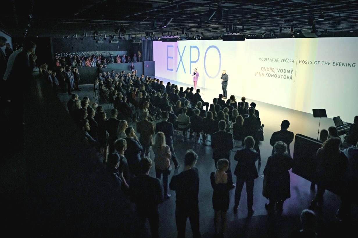 EXPO 2025 Ósaka — vyhlášení soutěže na český pavilon, moderátor Ondra Vodný